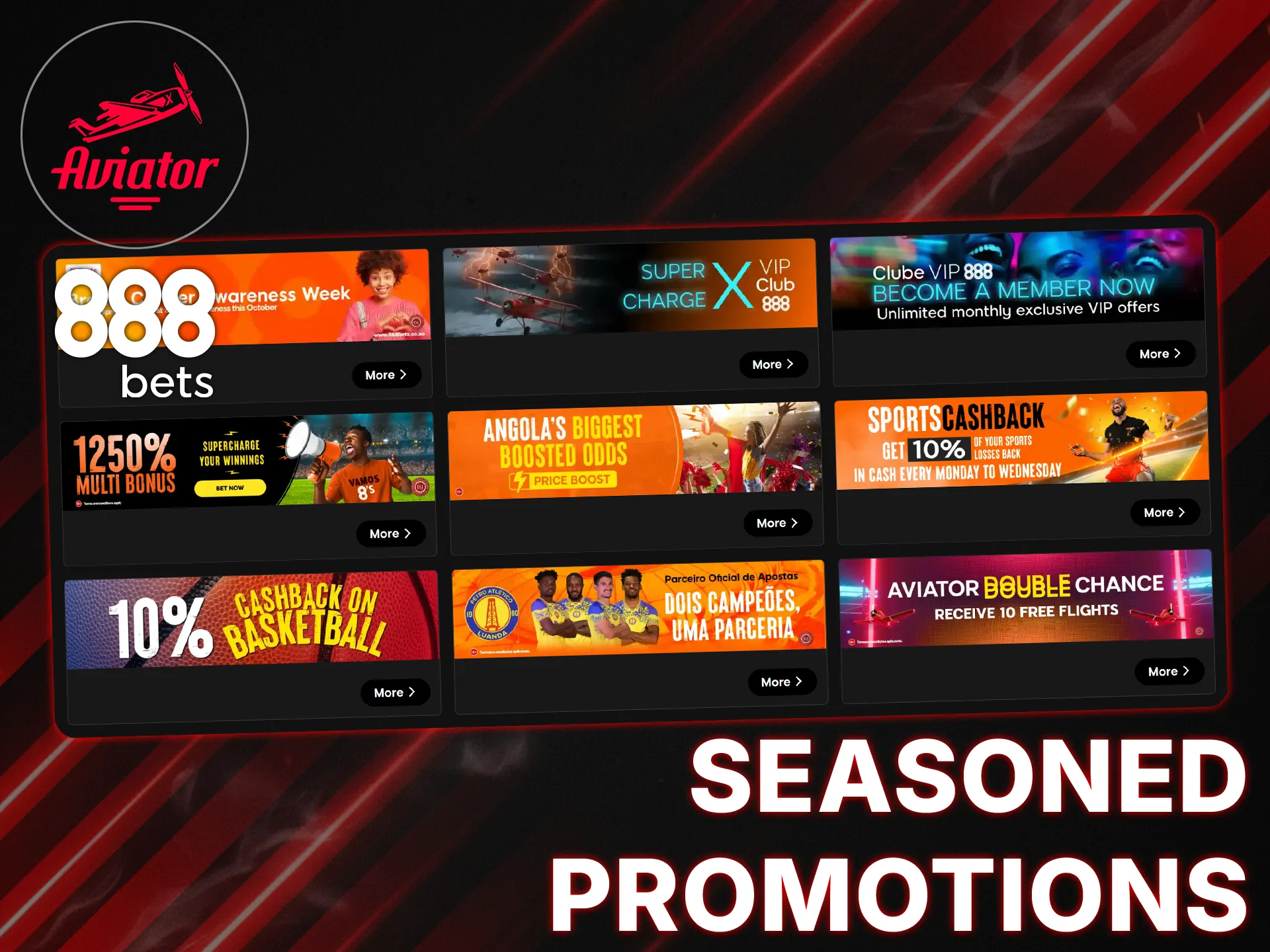 Check the 888bets promo calendar for Aviator free bets, reloads, and other bonuses added regularly.