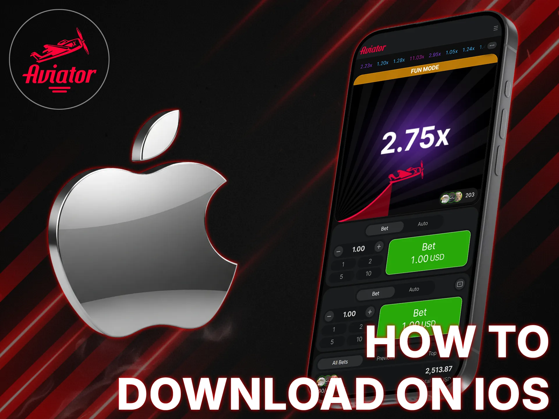 Install the Aviator app for your iOS device directly from the App Store.