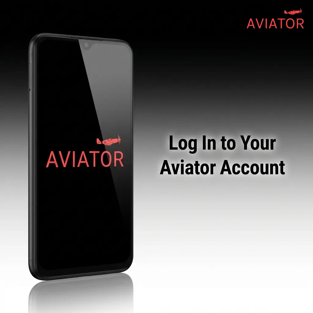 User logging into Aviator casino account on smartphone with login credentials and security verification steps