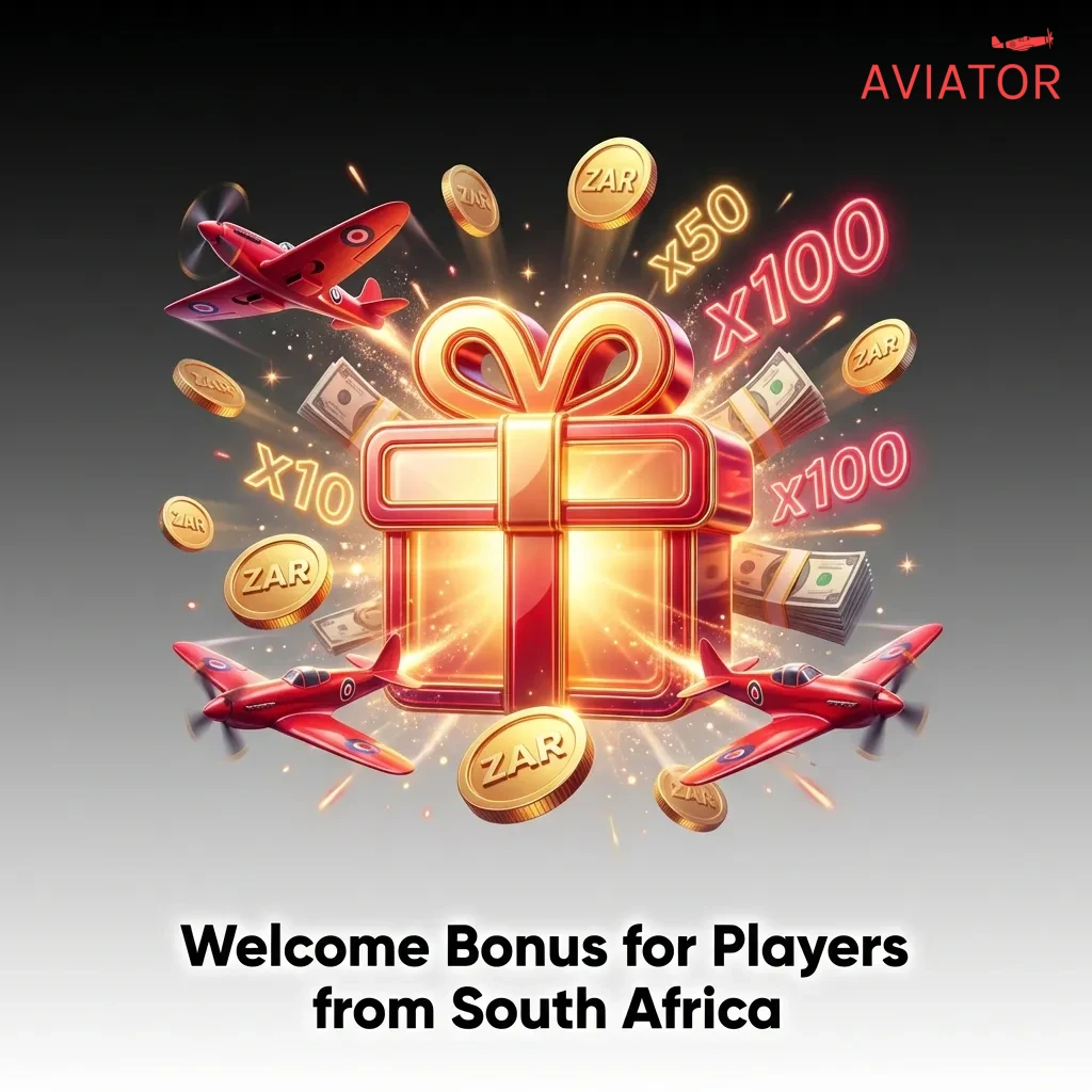 South African casino welcome bonus: R50 plus 25 free spins on first deposit, includes Aviator game eligibility