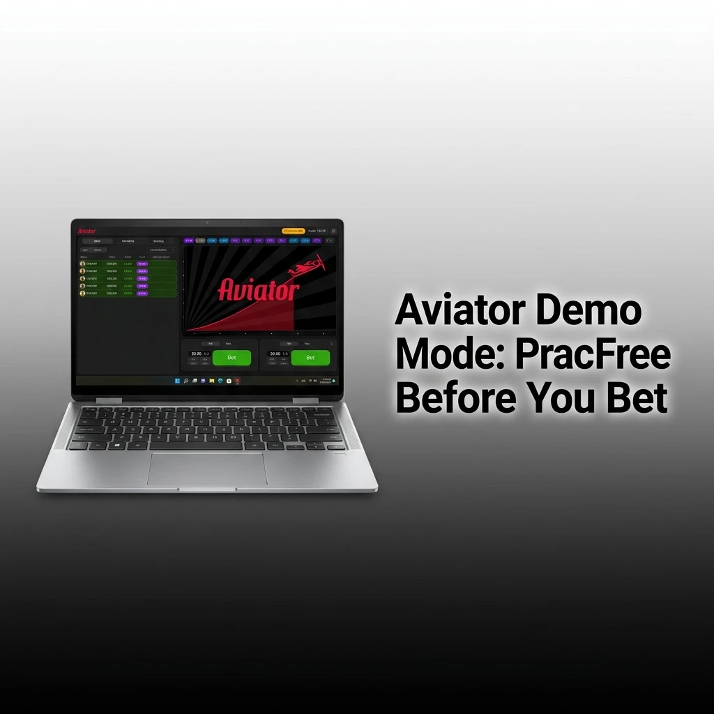 Aviator demo mode gameplay screen showing free practice play with virtual credits and cash-out mechanics