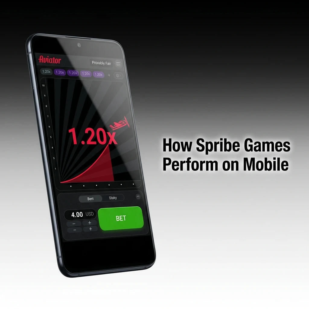 Spribe games on mobile showing Aviator HTML5 gameplay with responsive touch controls on Android and iOS devices